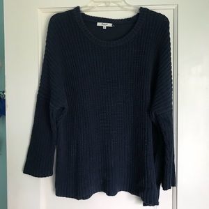 Navy Cable knit Sweater